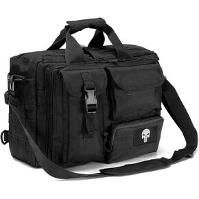 BAGZY Tactical Briefcase 14/15.6 Inch Laptop Bag Black,Tactical Messenger Bag for Men Military Bag Shoulder Bag Work Bag (Original)