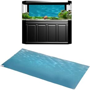 Heepdd Aquarium Background ، Sea Pattern 3D Effect Picture PVC PVC خلفية خلفية الخزان ورقة زخرفية (91 * 50 سم)