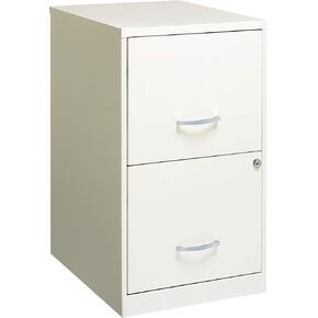 18" Deep 2 Drawer Metal File Cabinet