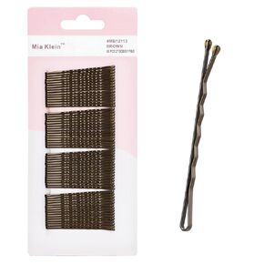 Bobby Pins, Hair Pins 2 Inch 60PCS Crimped Hair Grips for Kids, Girls, and Women, Secure and Easy for All Hair Types, With Ball Tips Design. Hair Accessories for Daily Use (Silver)