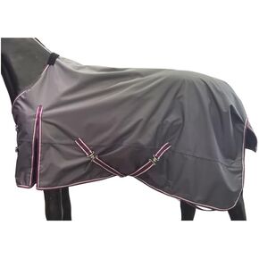BARN & STABLE 600D Horse Turnout Blankets Sheet for Horse Waterproof 3000 and Breathable 3000 Turnout Rain Sheet Blanket No Fill with Leg Straps
