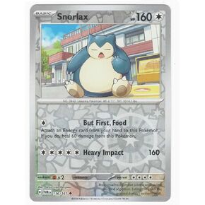 Pokemon - Snorlax 136/167 - Twilight Masquerade - بطاقة رقائق عكسية - Rev Holo