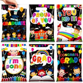 TEENYYOU 60 PCS أكياس هدايا عيد الأم مع مقابض صغيرة من الزهرة الوردية البلاستيك الحلوى علاج Goodi