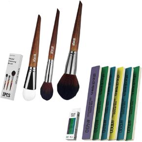 Stedi 6pcs Sanding Sticks + مجموعة فرشاة تنظيف الطراز