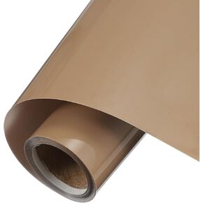 uxcell Brown Permanent Vinyl, 10 Inch x 5ft Adhesive Vinyl Roll for Decal Cutting, Signs, Scrapbooking, DIY Craft, Home Decorations