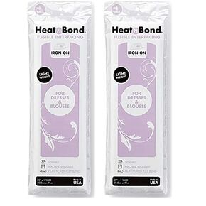 Heatnbond Q3336 خفيفة منسق غير قابلة للانصهار أبيض 20 "× 1 ياردة (حزمة 2)