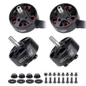 4pcs تجاوزت B2808 1300kV محركات بدون فرش 5S CW/CCW لـ FPV Racing Drone Quadcopter مع أسلاك سيليكون 18WG 250 ماجستير (أسود)