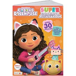 Bendon Gabby's Dollhouse Coloring Book | Gabby's Dollhouse Activity Book | Gabby Doll House Coloring | 30+ Stickers | 144 Pages | Officially Licensed