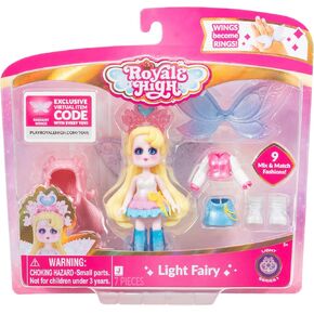 Royale High 3" Light Fairy Fashion Doll - 1 Figure with 9 Fashion Accessories - Virtual Item Code Included - Series 1 - Ages 5+ in Kuwait