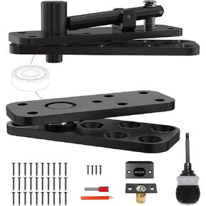 Hidden Door Hinge, Silent Operation 573 LB/ 260KG Hidden Hinges, Heavy Duty Conceal Hinges, 360° Rotation Pivot Hinge for Secret Door or Hidden Door Bookcase (Patent Pending)