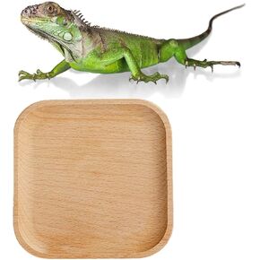 1 PCS Leopard Gecko Potty Pad ، Crested Gecko Potty Larrine ， Leopard Gecko Tray ， صندوق القمامة الزواحف ， ملحقات خزان Gecko المحمولة (Beech)