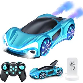 RC Cars Toys للأولاد 2.4 جيجا هرتز التحكم عن بعد مع الأضواء الرائعة والموسيقى والرش آثار RC للبنين والبنات الذين تتراوح أعمارهم بين 4-12 ، رياضة سباق السيارة