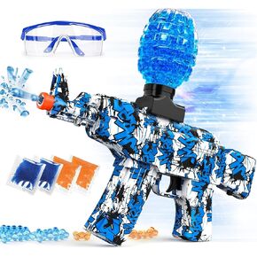 Anstoy Electric Gel Ball Blaster ، Blaster عالي السرعة في Orbeez مع نظارات ، ألعاب الكرة الرشية لأجهزة الرماية في الهواء الطلق الأعمار من 14 عامًا - أسود - أسود