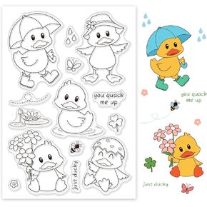 GLOBLELAND Beaver Silicone Clear Stamps Lovely Animals Transparent Stamps for Cards Making DIY Scrapbooking Photo Album Decoration Paper Craft