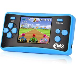 X-JOYKIDS QS17Orange Handheld Game for Kids Portable Retro Video Game Player Built-in 182 Classic Games 2.5 inches LCD Screen Family Recreation Arcade Gaming System Birthday Present for Children in Kuwait