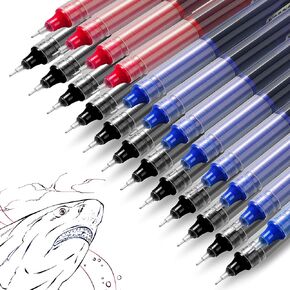 RIANCY Liquid Ink Rollerball Pen 0.5 mm Extra Fine Point 24PCS Colored RollingBall Pen Multicolor Pens for Journaling Note Taking Sketching Art