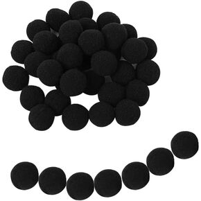 100 pcs 1 بوصة بوم كرات بوم صلبة ألوان بوم بومس كراف كرات بوم نفخة كرات بوم بوم