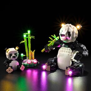 مجموعة إضاءة LED Kyglaring لـ Lego Wild Animals Panda Model Model ، متوافقة مع LEGO 31165 (مجموعات LEG0 غير مدرجة)