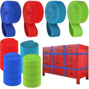 32Pcs Moving Rubber Bands for Furniture 4 Sizes Extra Large Rubber Bands 84"/72"/59.8"/52" Furniture Bands for Moving Blankets Packing Bands Large Elastic Bands Heavy Duty Handy
