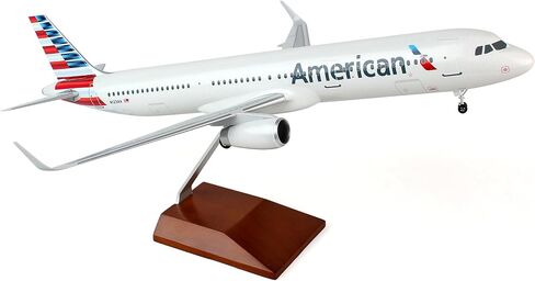 Daron Skymarks American A321 Airplane Model with Wood Stand & Gear (1/100 Scale) in Saudi Arabia