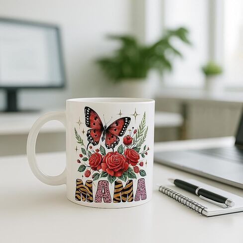 UV DTF Cup Wrap Transfer Stickers- 20 ورقة Mama Coffee مشروبات UV DTF CUP لفات لزرع القهوة الزجاجي 16 أوقية ، ملصق DTF عيد الأم ، شكرًا لك على شكر أفضل أمي على الإطلاق هدايا إبداعية إبداعية in Kuwait