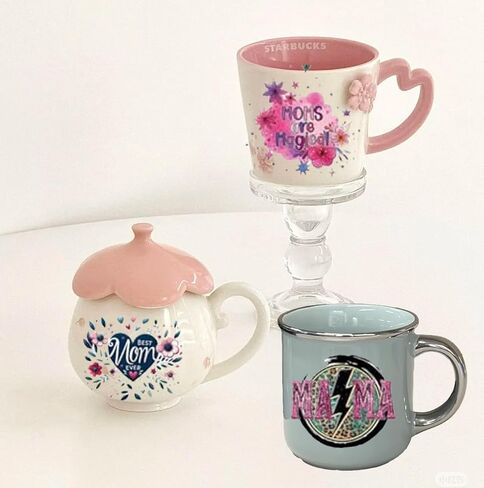 UV DTF Cup Wrap Transfer Stickers- 20 ورقة Mama Coffee مشروبات UV DTF CUP لفات لزرع القهوة الزجاجي 16 أوقية ، ملصق DTF عيد الأم ، شكرًا لك على شكر أفضل أمي على الإطلاق هدايا إبداعية إبداعية in Kuwait