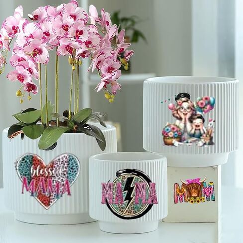UV DTF Cup Wrap Transfer Stickers- 20 ورقة Mama Coffee مشروبات UV DTF CUP لفات لزرع القهوة الزجاجي 16 أوقية ، ملصق DTF عيد الأم ، شكرًا لك على شكر أفضل أمي على الإطلاق هدايا إبداعية إبداعية in Kuwait