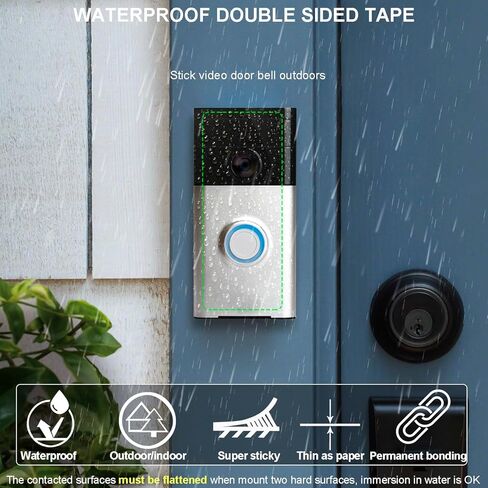 Thin Double Sided Tape Heavy Duty, Clear Adhesive Tape,Removable,Heat Resistant,Waterproof,Sticky Mounting Tape,Strong Two Sided Tape for Scarpbook,Wall,LED Strips,Poster,Craft,0.4 inch *36FT in Kuwait