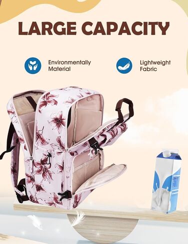 Laptop Backpack for Women, Pink Business Travel Laptops Backpack with USB Charging Hole for 17.3inch Laptop Work Bag, Sturdy Daypack Computer Backpacks Gift for Teacher Doctor Nurse College in Saudi Arabia