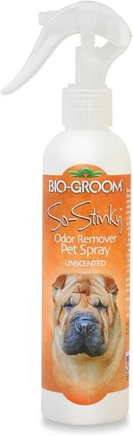 Bio-Groom So-Stinky So-Stinky Remover Remover Pet Pet-لوازم الاستحمام للكلاب ، لوازم القطط والكلاب ، خالية من القسوة ، مصنوعة في الولايات المتحدة الأمريكية-8 Fl Oz 1 pack in Kuwait