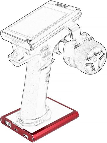 Aluminum RC Remote Radio Controller Base Bracket Holder Transmitter Protector Base Frame for Flysky Noble NB4 Pro NB4 Lite NB4 Protect Support (Red) in Saudi Arabia