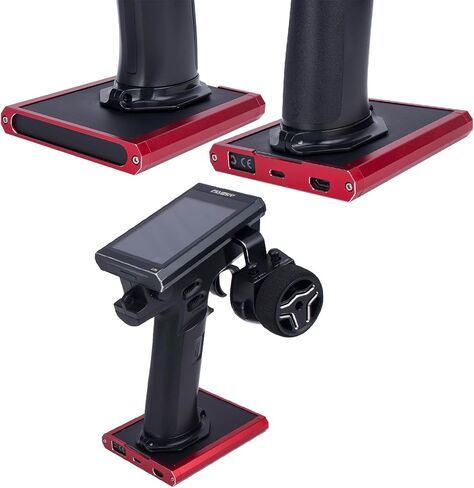Aluminum RC Remote Radio Controller Base Bracket Holder Transmitter Protector Base Frame for Flysky Noble NB4 Pro NB4 Lite NB4 Protect Support (Red) in Saudi Arabia