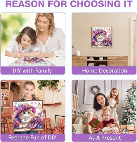 MEIYUDA Diamond Painting Kits for Adults, DIY Chicken Diamond Art Kits for Beginners, 5D Cartoon Animals Diamond Art Painting Kit Gem Art Crystal for Home Wall Decor and Holiday Presents 12x12In in Kuwait