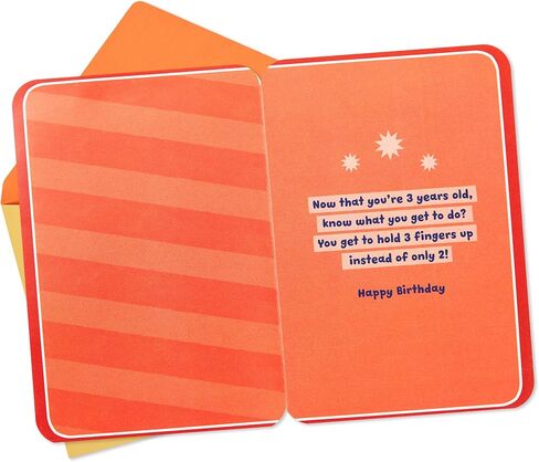 Hallmark 4th Birthday Card for Kids (Fuzzy Number) in Saudi Arabia