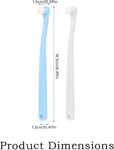 4 PCS Small Dog Toothbrush Cat Toothbrush, Puppy Tooth Brushing Kit, Mini Head Soft Dog Tooth Brush, Dog Tooth Brushing Kit for Small to Large Dogs and Cats, Pet Teeth Brush in Bulk in Saudi Arabia