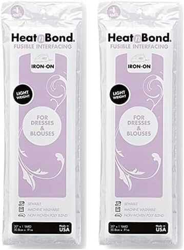 HeatnBond Q3336 Non-Woven Fusible Light Weight White 20" x 1 Yard (Pack of 2) in Kuwait