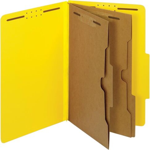 Pendaflex Colored Classification Folders, 2/5 Cut Tab, 2 Pocket Dividers, Embedded Fasteners, Legal Size, Dark Green, 10 Per Box (29083) in Kuwait