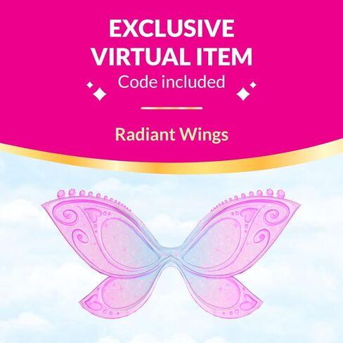 Royale High 3" Light Fairy Fashion Doll - 1 Figure with 9 Fashion Accessories - Virtual Item Code Included - Series 1 - Ages 5+ in Kuwait