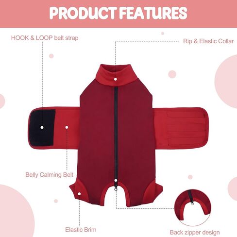 Cat Anxiety Jacket, Anxiety Vest Jacket for Fireworks, Thunderstorm, Travel, Separation, Anxiety Calming Vest Wrap for Cats and Small Dogs in Saudi Arabia