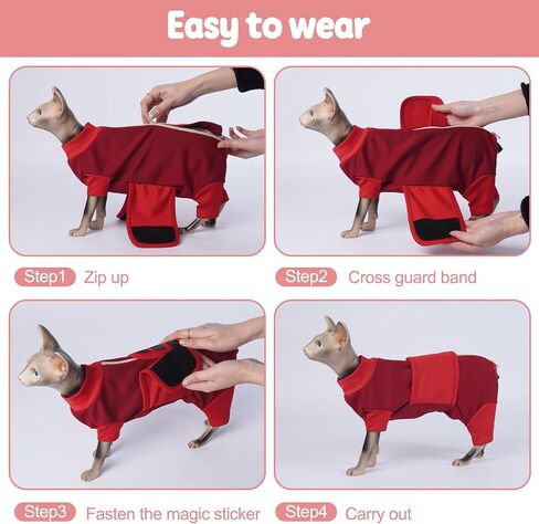 Cat Anxiety Jacket, Anxiety Vest Jacket for Fireworks, Thunderstorm, Travel, Separation, Anxiety Calming Vest Wrap for Cats and Small Dogs in Saudi Arabia
