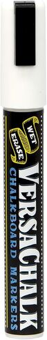 VersaChalk White Liquid Chalk Markers for Blackboards (Pack of 10, 3mm, Fine Tip) - Erasable Washable Chalk Pens for Chalkboard Signs, Windows an Non-Porous surfaces in Saudi Arabia