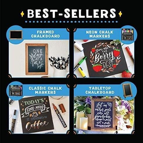 VersaChalk White Liquid Chalk Markers for Blackboards (Pack of 10, 3mm, Fine Tip) - Erasable Washable Chalk Pens for Chalkboard Signs, Windows an Non-Porous surfaces in Saudi Arabia