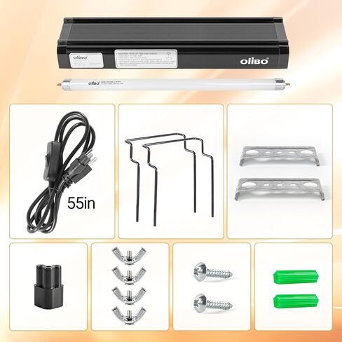 Oiibo T5 Ho Reptile Light Thip UVB Lighting Combo Kit ، الزواحف Terrarium Lamp Flight Flugtive uvb in Kuwait