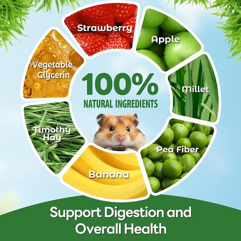 4PCS Guinea Pig Chew Toys, Prevent Teeth Overgrowth, Natural Vegetables and Timothy Grass, Hamster Chew Toys, Guinea Pig Toys, Chinchilla Toys, Grass Patch & Flowers in Saudi Arabia