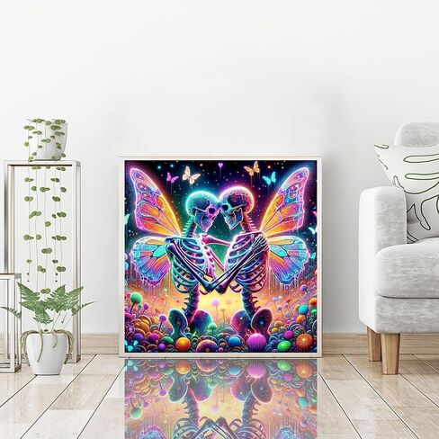 igoodom Cute Cat Diamond Painting Kit for Adults, Cat Diamond Art for Beginners, 5D Full Drill Round Diamond Painting Gem Art for Home Wall Decor Gift 14x14inch in Saudi Arabia