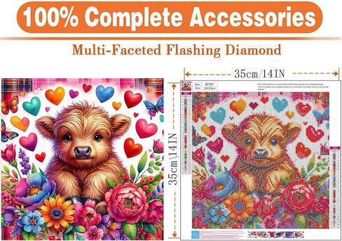 igoodom Cute Cat Diamond Painting Kit for Adults, Cat Diamond Art for Beginners, 5D Full Drill Round Diamond Painting Gem Art for Home Wall Decor Gift 14x14inch in Saudi Arabia