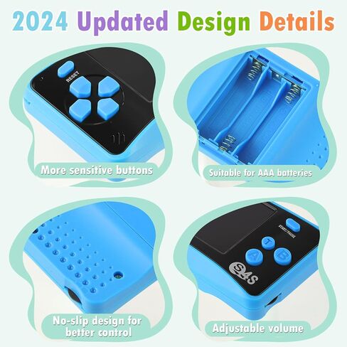 X-JOYKIDS QS17Orange Handheld Game for Kids Portable Retro Video Game Player Built-in 182 Classic Games 2.5 inches LCD Screen Family Recreation Arcade Gaming System Birthday Present for Children in Kuwait