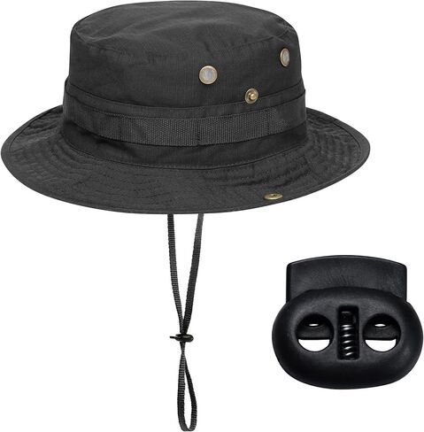 pson 100PCS Plastic Spring Cord Lock Toggle Stopper, Black Single Hole Fastener Slider Buttons, Clip End Stopper for Drawstrings, Shoelaces and Bags in Kuwait