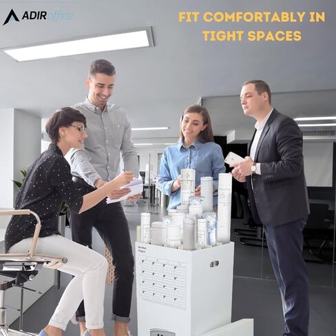 ADIR Cardboard Roll File Storage Organizer - Sorter Vertical File Sarter - Blueprint ، Poster ، Plans ، Wrap Home ، and Map Holder Station -16 Slots (for Rolls to 25 Inter in Kuwait