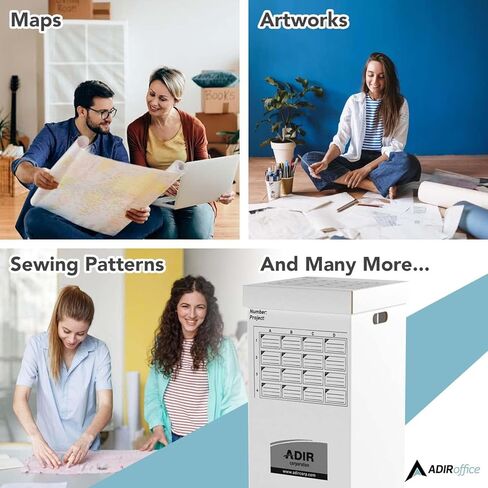 ADIR Cardboard Roll File Storage Organizer - Sorter Vertical File Sarter - Blueprint ، Poster ، Plans ، Wrap Home ، and Map Holder Station -16 Slots (for Rolls to 25 Inter in Kuwait